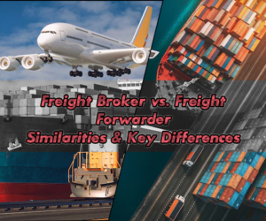 Freight broker vs. freight forwarder similarities
